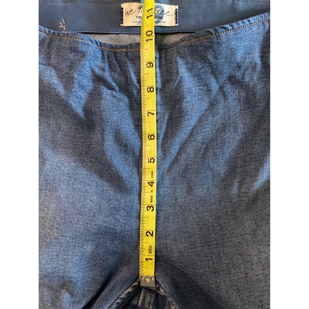 Free People We The Free Penny Pull On Flare Jeans Raw Hem Blue Womens 29 - Picture 13 of 13